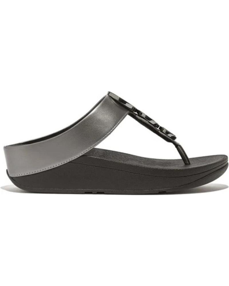 Sandalias de Mujer FITFLOP SANDALIA HJ1-323 W HALO BEAD CIRCLE PEWTER BLACK