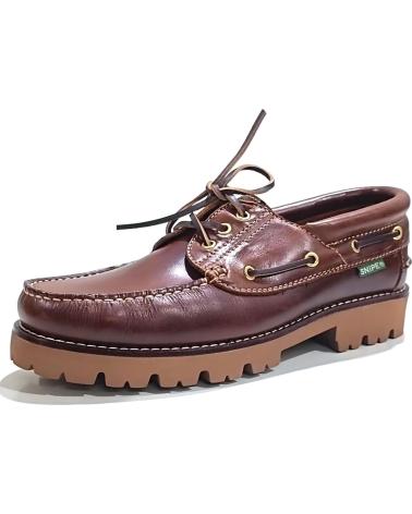 Zapatos de Hombre SNIPE NAUTICO CASUAL DE PIEL CON SUELA DE GOMA SEAHORSE