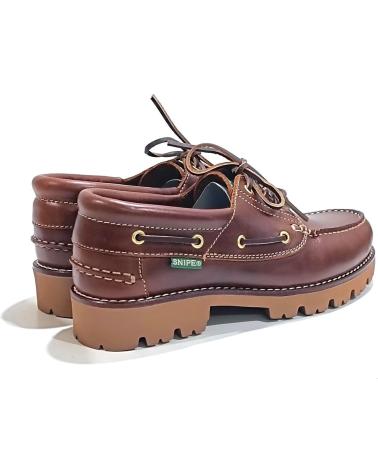 Zapatos de Hombre SNIPE NAUTICO CASUAL DE PIEL CON SUELA DE GOMA SEAHORSE