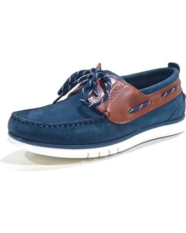 Zapatos-De-Hombre-SNIPE-NAUTICO-CASUAL-DE-NOBUK-CON-SUELA-DE-GOMA-MARINO