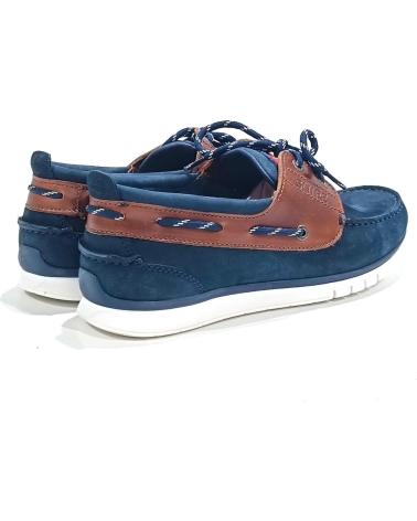 Zapatos-De-Hombre-SNIPE-NAUTICO-CASUAL-DE-NOBUK-CON-SUELA-DE-GOMA-MARINO