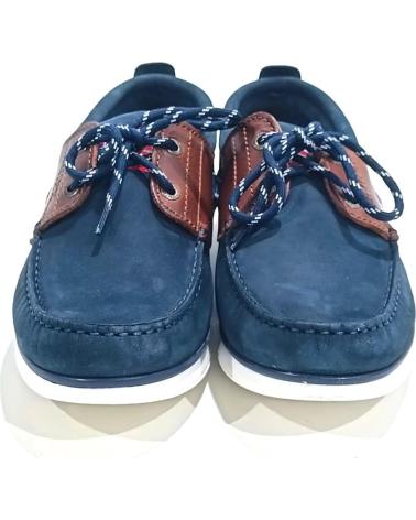 Zapatos-De-Hombre-SNIPE-NAUTICO-CASUAL-DE-NOBUK-CON-SUELA-DE-GOMA-MARINO