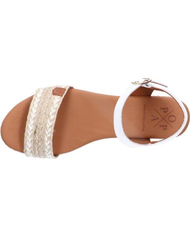 Sandalias de Mujer POPA 031 ARAMBOL SALEM BLANCO YUTE CB25401 001