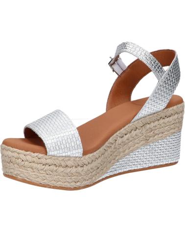 Sandalias de Mujer POPA 031 ARAMBOL TRELAM PLATA TRECCIA CB30402 006