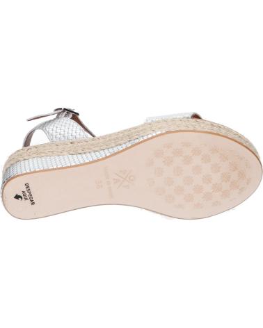 Sandalias de Mujer POPA 031 ARAMBOL TRELAM PLATA TRECCIA CB30402 006