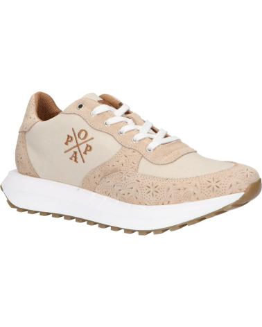 Deportivas de Mujer POPA 041 INES GRABADO BEIG DS39301 010