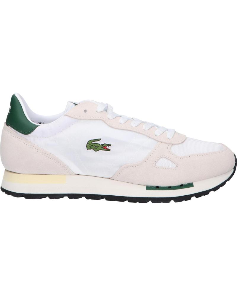 Deportivas de Hombre LACOSTE 47SMA0006 PARTNER 70S 1R5 WHT-DK GRN