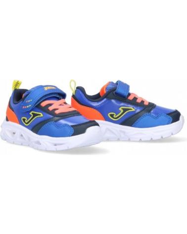 Sneaker für Mädchen und Junge JOMA STAR JR LUCES AZUL-NARANJA-FLUOR 2204 - 26 VARIOS COLORES