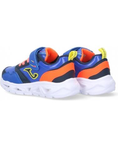 Sneaker für Mädchen und Junge JOMA STAR JR LUCES AZUL-NARANJA-FLUOR 2204 - 26 VARIOS COLORES