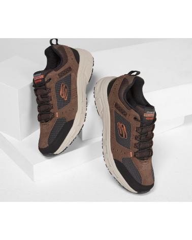 SKECHERS OAK CANYON SCARPE SPORTIVE UOMO CIOCCOLATO-NERO MARRON