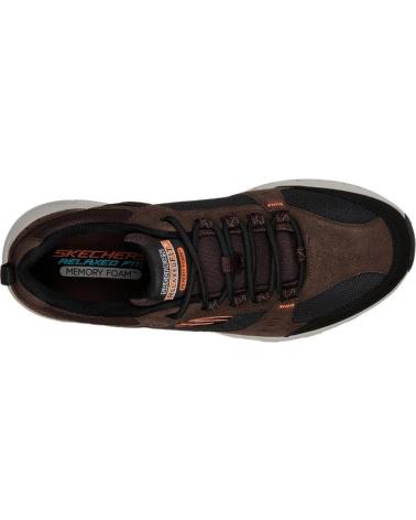 SKECHERS OAK CANYON SCARPE SPORTIVE UOMO CIOCCOLATO-NERO MARRON