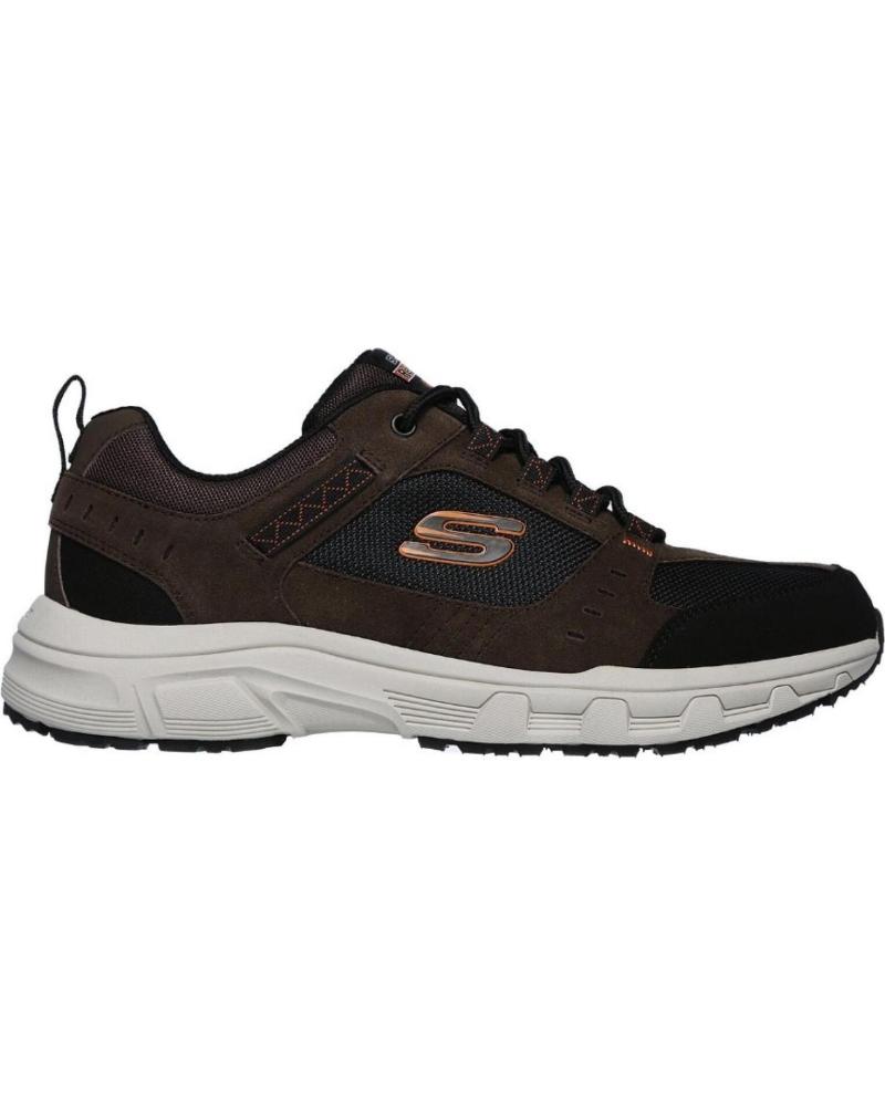 SKECHERS OAK CANYON SCARPE SPORTIVE UOMO CIOCCOLATO-NERO MARRON