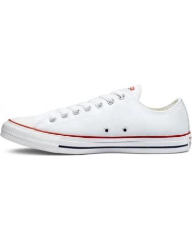Sportif pour Femme et Fille et Garçon CONVERSE CT OX CHUCK TAYLOR LEA PIEL BAJA BLANC ROJO