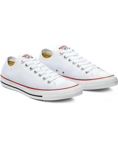 Sportif pour Femme et Fille et Garçon CONVERSE CT OX CHUCK TAYLOR LEA PIEL BAJA BLANC ROJO