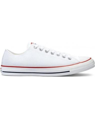 Sportif pour Femme et Fille et Garçon CONVERSE CT OX CHUCK TAYLOR LEA PIEL BAJA BLANC ROJO