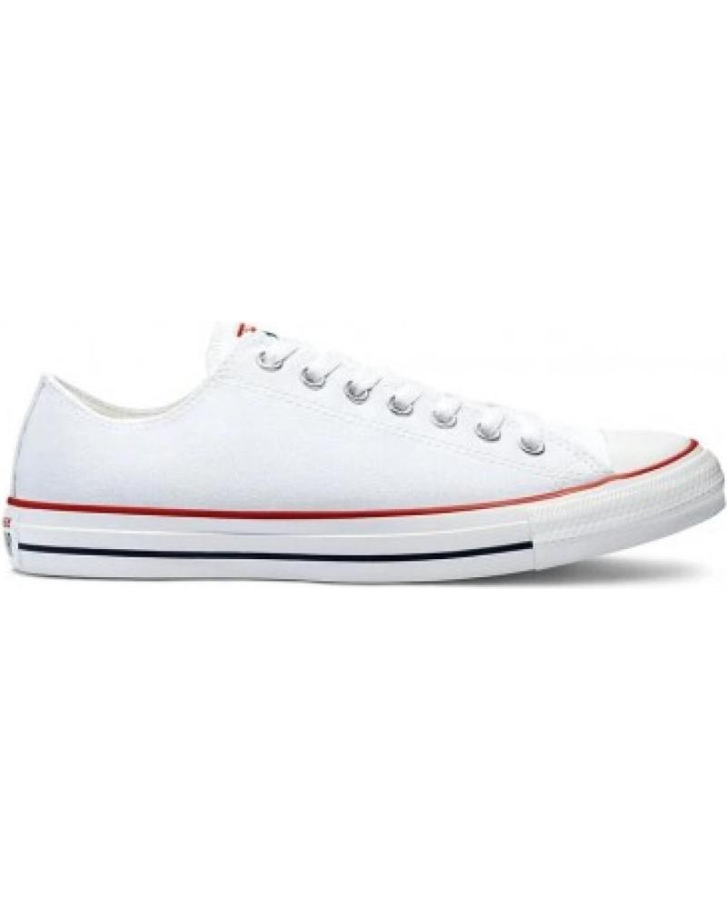 Sportif pour Femme et Fille et Garçon CONVERSE CT OX CHUCK TAYLOR LEA PIEL BAJA BLANC ROJO