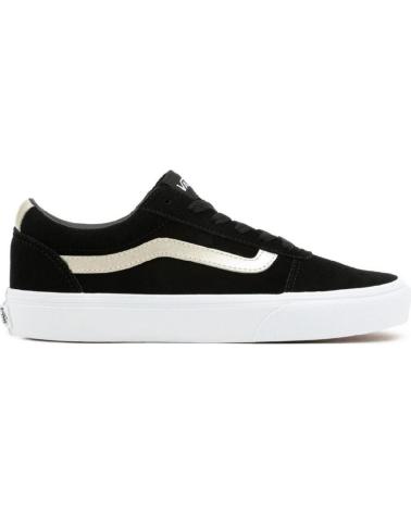 Deportivas-De-Mujer-VANS-OFF-THE-WALL-VNS-WRD-SUEDE-METLLIC-W-LON-NEG-ORO-891---36-A