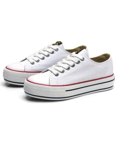 Woman Trainers MTNG MUSTANG 69423 LONA BAJA PLATAFORMA BLANCO 222 - 38 I