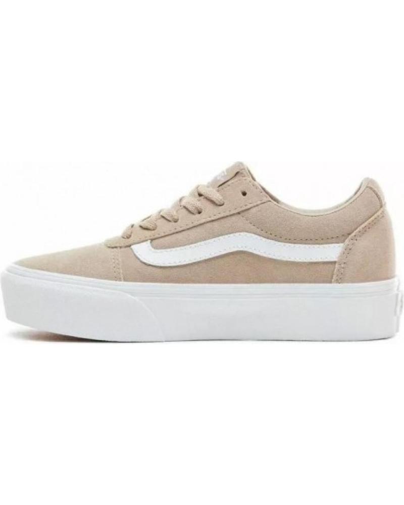 VANS OFF THE WALL WARD PLATFORM WILDLEDER HUMUS BEIGE VW
