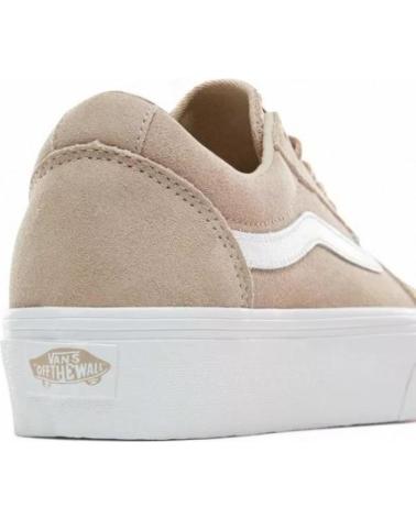 VANS OFF THE WALL WARD PLATFORM WILDLEDER HUMUS BEIGE VW