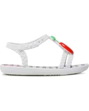 Tongs pour Fille IPANEMA MY FIRST VII BABY 83189 WHITE-BLACK-RED