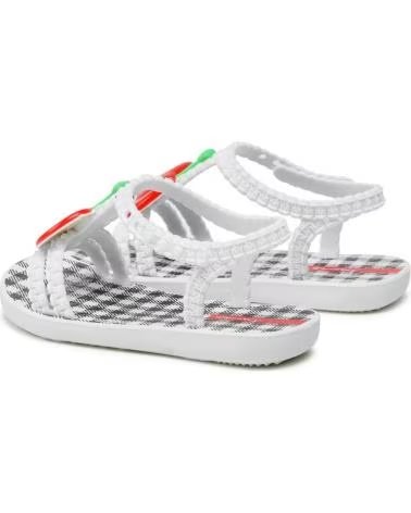 Tongs pour Fille IPANEMA MY FIRST VII BABY 83189 WHITE-BLACK-RED