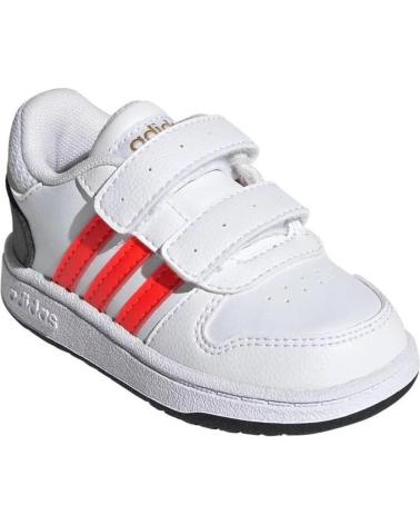 Deportivas de Niña y Niño ADIDAS HOOPS 2 0 CMF I BB VELCRO JA - 21 BLANCO-NARAN