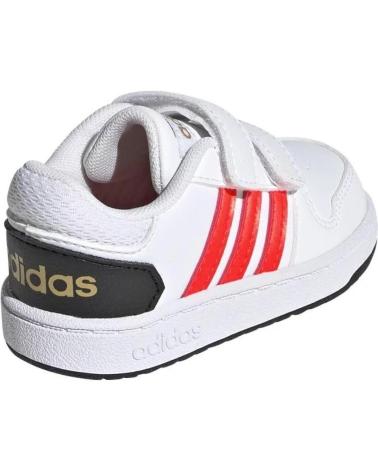 Deportivas de Niña y Niño ADIDAS HOOPS 2 0 CMF I BB VELCRO JA - 21 BLANCO-NARAN