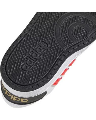 Deportivas de Niña y Niño ADIDAS HOOPS 2 0 CMF I BB VELCRO JA - 21 BLANCO-NARAN
