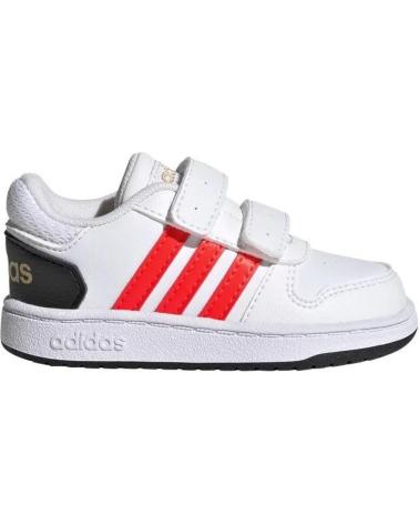 Deportivas de Niña y Niño ADIDAS HOOPS 2 0 CMF I BB VELCRO JA - 21 BLANCO-NARAN