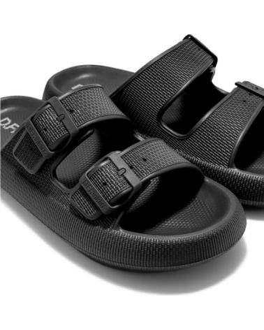 Zapatos de Mujer d franklin SANDALIAS PLANAS D FRANKLIN BLOOMER BIO MUJER NEGRO NEGRO