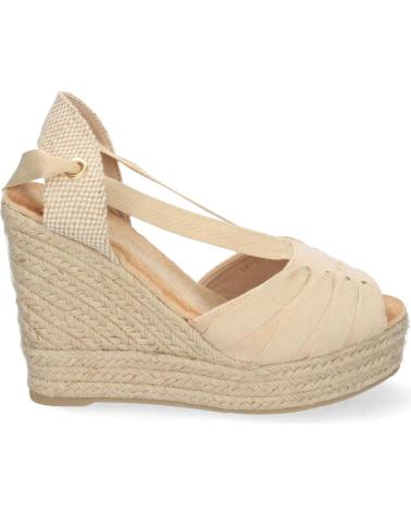 Sandalen für Damen PUNTOSALAO Sandalias de cuña alta color apricot lazos para mujer PuntoSalao varios colores VARIOS COLORES