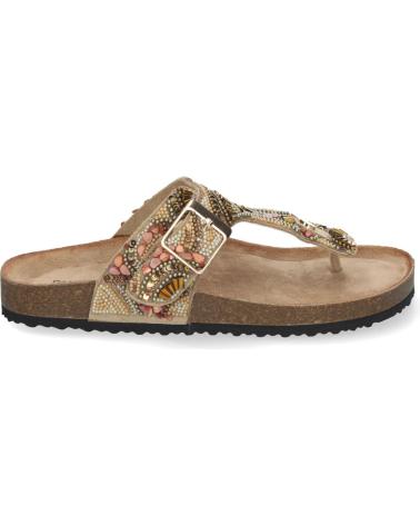 Woman Sandals PUNTO SALAO SANDALIAS DORADAS PLANAS ESTILO BIO ESCLAVA PARA MUJER AY-30 VARIOS COLORES