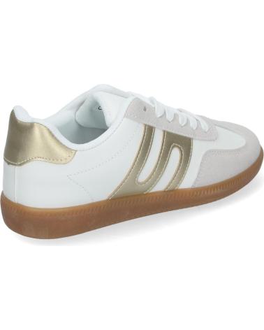 Deportivas de Mujer PUNTO SALAO ZAPATILLAS DORADAS PLANAS COMODAS PARA MUJER G-011 AMARILLO