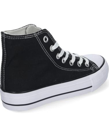 Sneaker für Damen PUNTO SALAO ZAPATILLAS COMODAS ABOTINADAS PARA MUJER COLOR EV-300 NEGRO