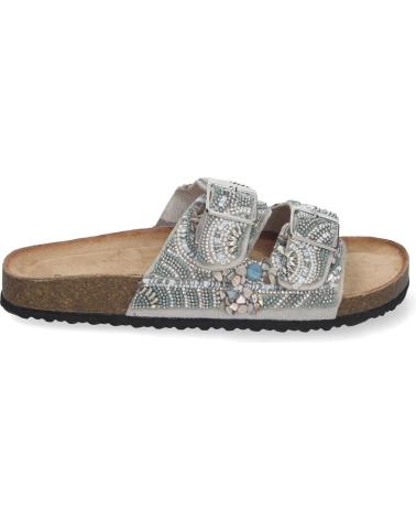Woman Sandals PUNTO SALAO SANDALIAS PLATEADAS PLANAS COMODAS ESTILO BIO PARA MUJER AY- VARIOS COLORES