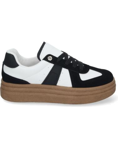 Trainers-De-Mujer-PUNTO-SALAO-ZAPATILLAS-DEPORTIVAS-COMODAS-ELEGANTES-CON-PLATAFORMA-COLOR-NEGRO