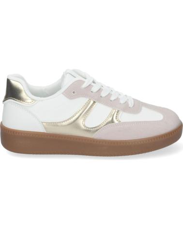 Trainers-De-Mujer-PUNTO-SALAO-ZAPATILLAS-DEPORTIVAS-PLANAS-PARA-MUJER-COLOR-DORADAS-CD-304-AMARILLO