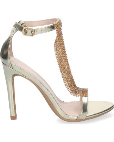 Sandalen für Damen PUNTO SALAO SANDALIAS DORADAS DE FIESTA TACON ALTO BRILLANTE MUJER 6864 AMARILLO