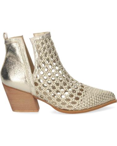 Botines de Mujer PUNTO SALAO BOTINES DE TACON COMODOS ESTILO CALADO ENTRELAZADO MUJER ORO VARIOS COLORES