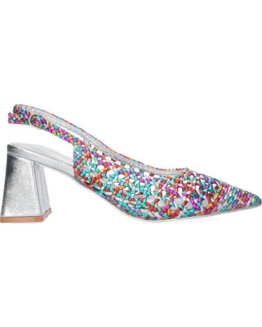Sandales-De-Mujer-PUNTO-SALAO-ZAPATOS-TACON-COMODO-DE-SALON-ENTRELAZADO-MULTICOLOR-VARIOS-COLORES