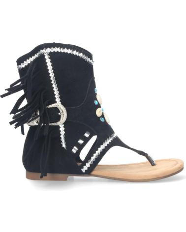 Sandálias-De-Mujer-PUNTO-SALAO-SANDALIAS-PLANAS-TIPO-ESCLAVA-CON-FLECOS-PARA-MUJER-NEGRO-JH-VARIOS-COLORES