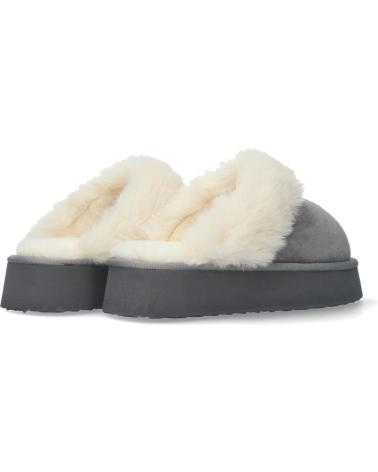 Zuecos-De-Mujer-PUNTO-SALAO-ZAPATILLACONPLATAFORMAYFORRADASENPELOCOLORGRISMUJEREV277-VARIOS-COLORES