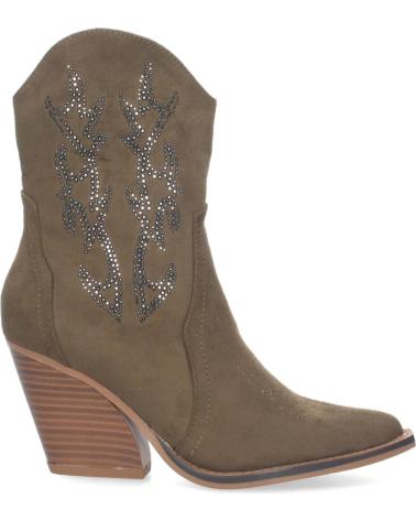 Bottines-De-Mujer-PUNTOSALAO-BOTINES-COWBOY-TACON-CAMPERO-MUJER-BRILLO-EN-CANA-COLOR-VERD-VARIOS-COLORES