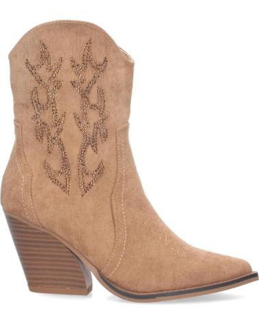 Bottines-De-Mujer-PUNTO-SALAO-BOTINES-COWBOY-TACON-CAMPERO-MUJER-BRILLO-EN-CANA-COLOR-CAME-VARIOS-COLORES