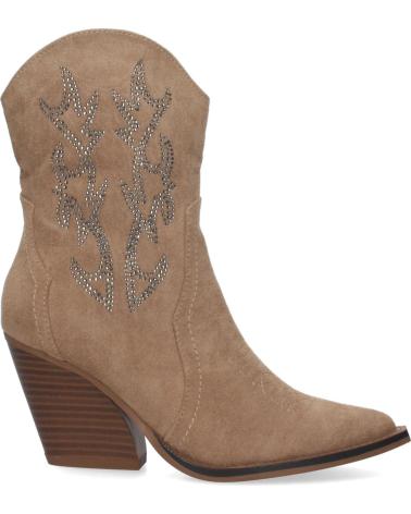 Bottines-De-Mujer-PUNTO-SALAO-BOTINES-COWBOY-TACON-CAMPERO-MUJER-BRILLO-EN-CANA-COLOR-APRI-VARIOS-COLORES