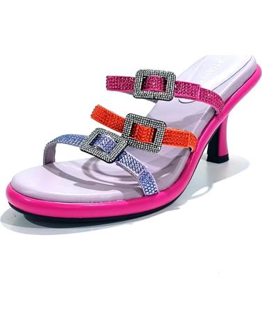 Sandalias de Mujer NOA HARMON SANDALIA VESTIR EN TEXTIL CON TACON FUXIA