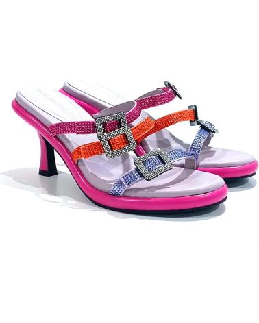Sandalias de Mujer NOA HARMON SANDALIA VESTIR EN TEXTIL CON TACON FUXIA