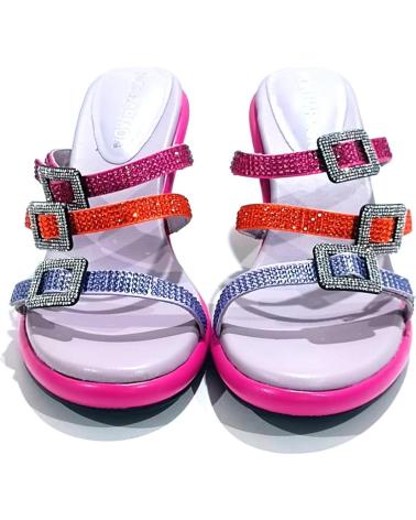 Sandalias de Mujer NOA HARMON SANDALIA VESTIR EN TEXTIL CON TACON FUXIA