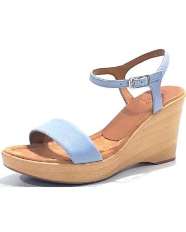 Sandalias de Mujer UNISA SANDALIA CASUAL DE PIEL CON CUNA Y PLATAFORMA JEANS